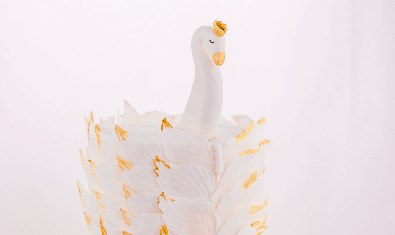 modèle -Gâteau-cake-design-cygne