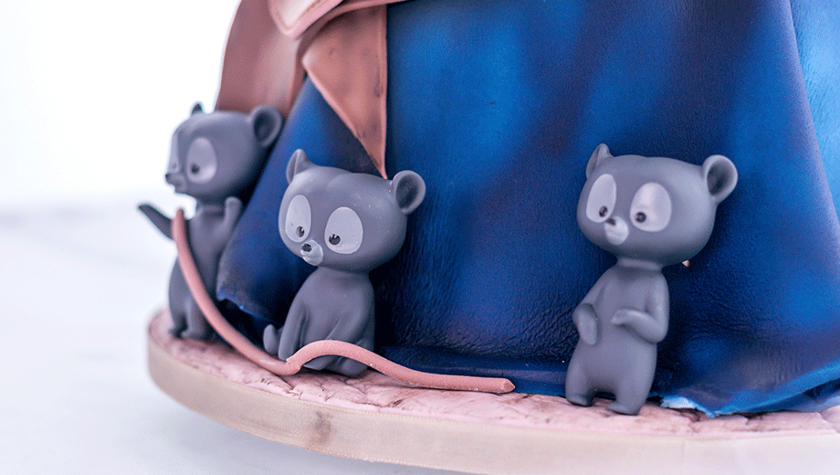 souris en modelage gâteau cake design anniversaire disney